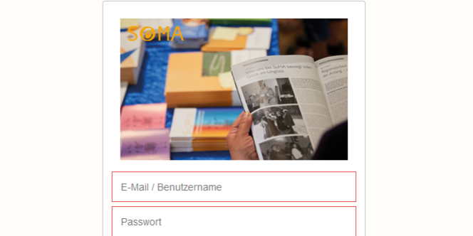 Screenshot Mitgliederportal Screenshot Mitgliederportal