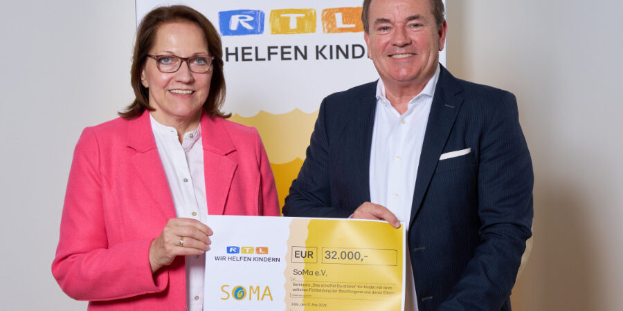 RTL- Wir helfen KindernScheckübergabe 2024